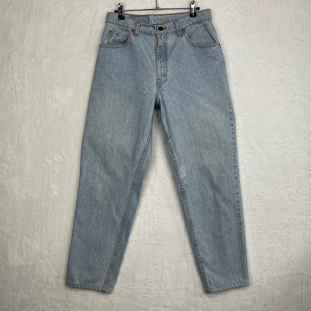 Vintage 90's Levi's 17550 Jeans Women's‎ Light Wash Made in USA 11M 29x27.5 Read
